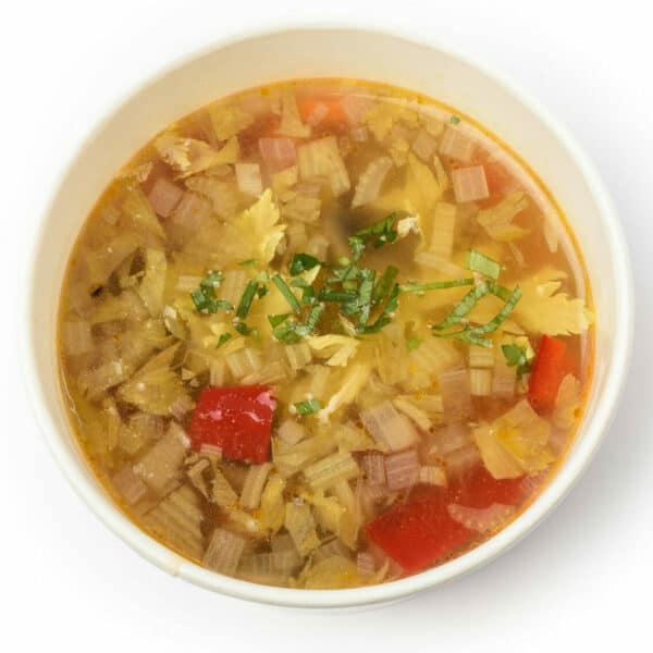 Бистра зеленчукова супа с джинджифил